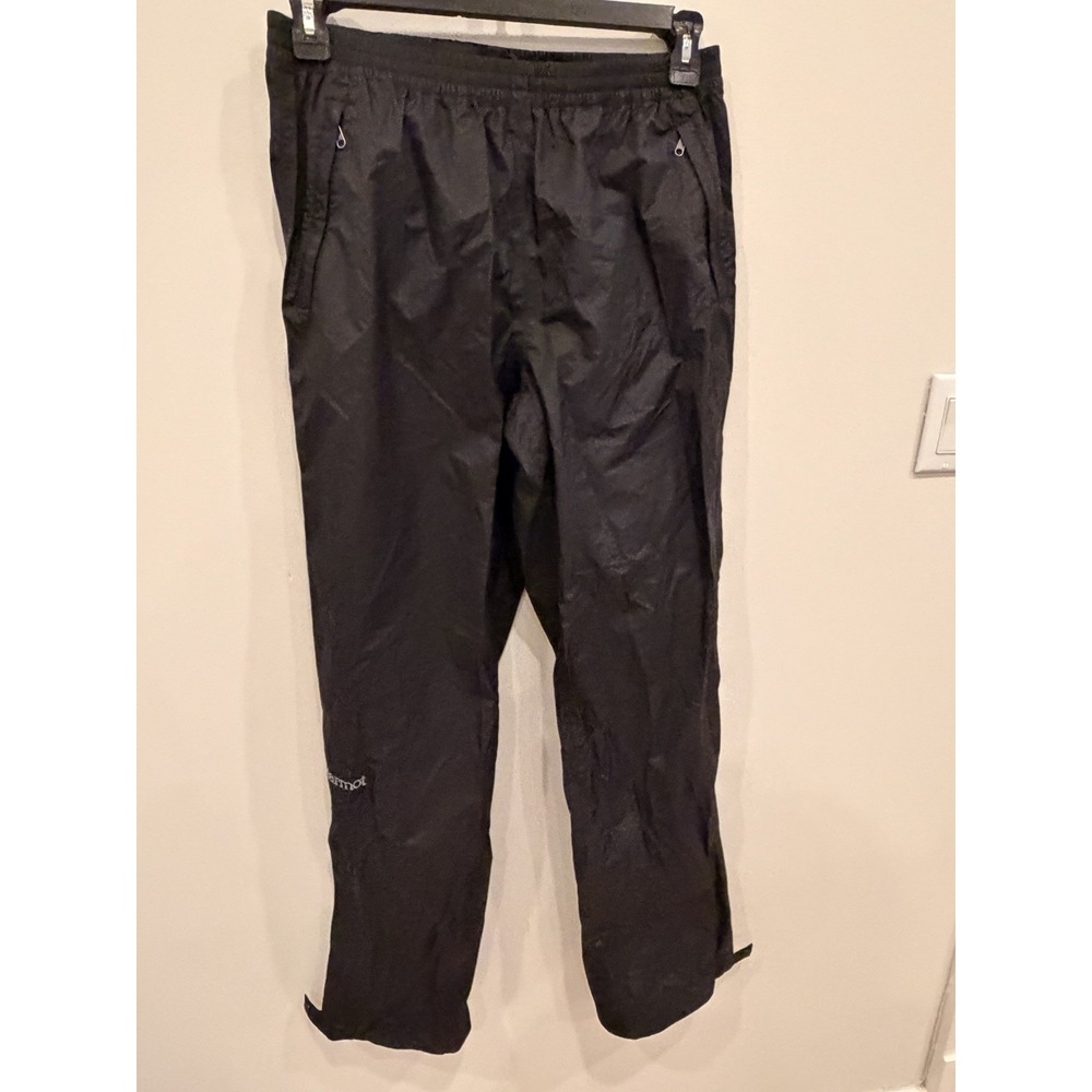 Marmot Precip Eco Waterproof Rain Pants Men's M Black Camping Fishing